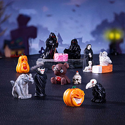 Украшение на Хэллоуин из непрозрачной смолы DJEW-N004-01