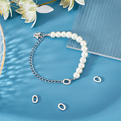 4 шт. 925 кольца-пружинки из стерлингового серебра STER-PH0001-53