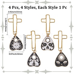 4 шт. металлические скрепки для бумаг&nbsp;AJEW-CP00014