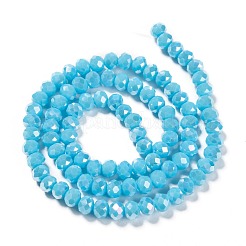 Стеклянные бусины с гальваническим покрытием &nbsp;EGLA-X0007-01E-6mm