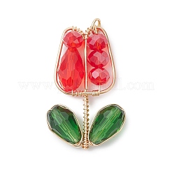 4шт 4 цвета подвески из гальванического стекла&nbsp;PALLOY-TA00357