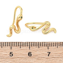 Серьги-подвески из латуни с микропаве из кубического циркония EJEW-G425-04G-02