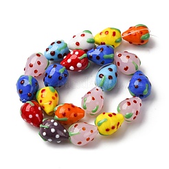 Бусы лэмпворк ручной работы LAMP-R109B-15A-01