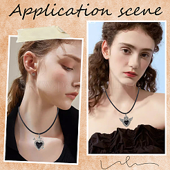 10 шт. плетеные кожаные шнуры для изготовления ожерелий&nbsp;NCOR-SC0001-01