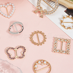 9 шт. 9-х стилевые пряжки из сплава&nbsp;AJEW-GF0011-33