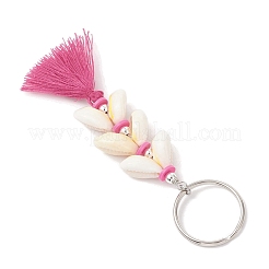 Натуральный ракушечный поликоттон (полиэстер хлопок) кисточки подвески брелки KEYC-JKC01292