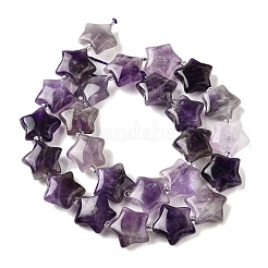 Нити бусин из натурального аметиста и кварца G-NH0005-030