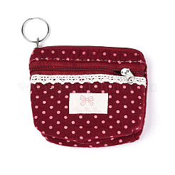 Кошельки из хлопчатобумажной ткани в горошек&nbsp;AJEW-N003-09