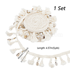 5 ярд хлопка с кружевной отделкой SRIB-GA0001-18