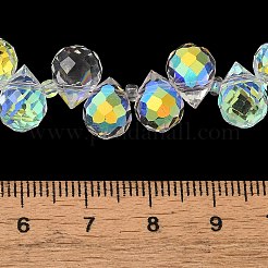 Стеклянные бусины с гальваническим покрытием &nbsp;EGLA-D030-17T