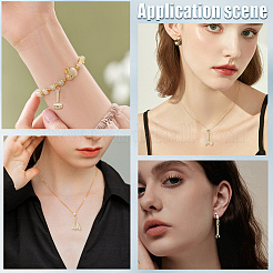 12 шт. 12 стиля подвески для инструментов из латуни с микропаве из прозрачного кубического циркония&nbsp;KK-BBC0021-90