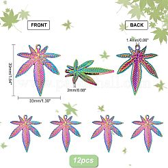 Осенняя тема подвески из сплава цвета радуги&nbsp;FIND-FH0004-09
