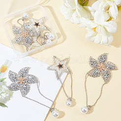 6 шт. 2 стиля звезды и мельницы блестящие стразы горячей фиксации&nbsp;DIY-FG0002-26