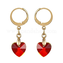 10 пара серег со стеклянной застежкой-рычагом из нержавеющей стали 304 EJEW-JE06613