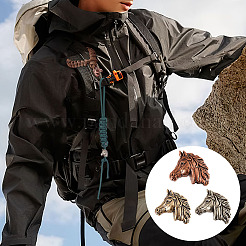 3 шт. 3-х цветные латунные европейские бусины KK-OC0001-64