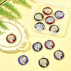 12шт 6 цвета сплава эмалевые подвески&nbsp;FIND-FS0003-81