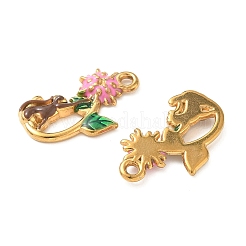 Подвески из нержавеющей стали 304 с эмалью&nbsp;STAS-I346-12G-01