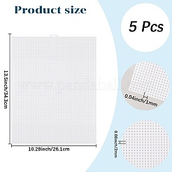 Прямоугольные листы холста из пластиковой сетки&nbsp;DIY-WH20066-006B