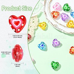 14шт 7 вида стеклянных бусин LAMP-CJ0002-50