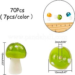 Грибные бусы ручной работы LAMP-NB0001-08