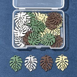 24 шт. 4-х цветные подвески из сплава&nbsp;ENAM-FS0002-28