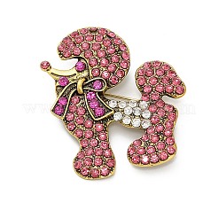 Броши из сплава животных со стразами для одежды&nbsp;JEWB-C046-04E-AG