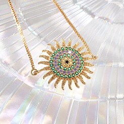 Браслеты-слайдеры из бронзы с микропаве из кубического циркония KK-R217-49G-02