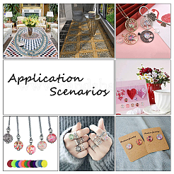 Кабошоны из стекла GGLA-PH0006-05