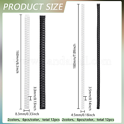 24 шт. 4 стиля самоклеящиеся ПВХ нескользящие наклейки на зубы&nbsp;DIY-FG0006-47