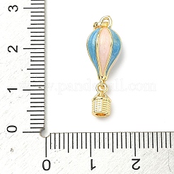 Подвески в виде воздушных шаров из латуни с эмалью&nbsp;KK-H254-01G-02