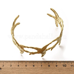 Текстурированные браслеты-манжеты из нержавеющей стали 304 BJEW-G734-01A-G