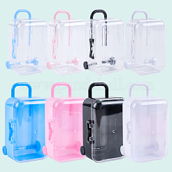 8 шт. 8 стиля чемоданов пластиковые подарочные коробки для хранения конфет CON-CN0001-11