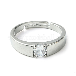 Кольцо Bass Micro Pave с кубическим цирконием&nbsp;RJEW-Z033-22A