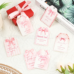 Бумажный прямоугольник с бантом&nbsp;DIY-WH20055-033A