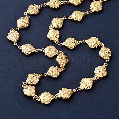 Женские ожерелья-цепочки из нержавеющей стали 304 с клубничным звеном&nbsp;NJEW-G178-15G