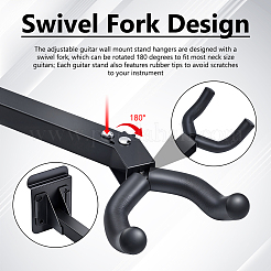 12 шт. настенных железных вешалок для гитары&nbsp;ODIS-WA0001-07
