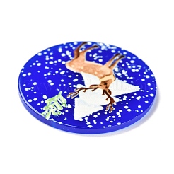 Подвески из смолы с рисунком 3d с рождественской тематикой&nbsp;LS-RESI-I036-02B