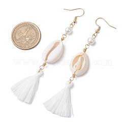 Серьги-ракушки из нержавеющей стали 304 EJEW-JE06405