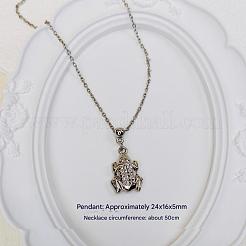 Европейский минималистский кулон из пластика CCB с железным кабелем и цепочкой для женщин и девочек&nbsp;WF8696-2