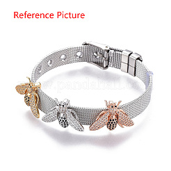 Латунные микро проложить кубического циркония слайд подвески ZIRC-F094-16-RS