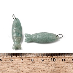 Резные подвески из натурального амазонита&nbsp;X-G-G314-01P-06