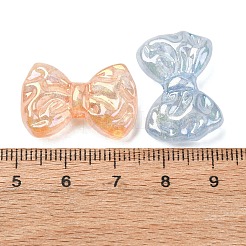 Прозрачные акриловые бусины с люминесцентным и УФ-покрытием&nbsp;MACR-L015-13