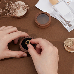 Коробки для хранения круглых деревянных колец с 1 слотом CON-HY0001-05B