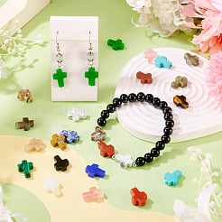 1 нить бусин из натуральных и синтетических смешанных драгоценных камней&nbsp;G-TA0002-83