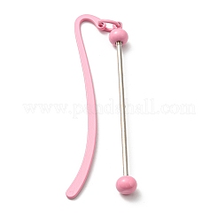 Закладки из железа и сплавов с подвеской из бисера&nbsp;LS-AJEW-G055-02B