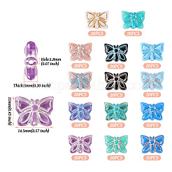 280шт 14 цвета непрозрачные акриловые бусины&nbsp;OACR-TA0001-33