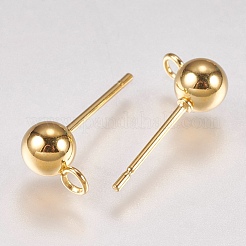 202 фурнитуры для сережек-гвоздиков из нержавеющей стали X-STAS-G173-12G-5mm