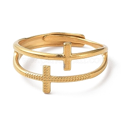 Ионное покрытие (ip) полые крестообразные регулируемые кольца из нержавеющей стали 304 RJEW-D006-01G