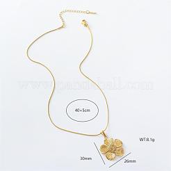 3 шт. ожерелье из нержавеющей стали с цветочным кулоном для женщин LE1173