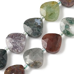 Природного индийского агата бисер нитей&nbsp;G-D316-A09